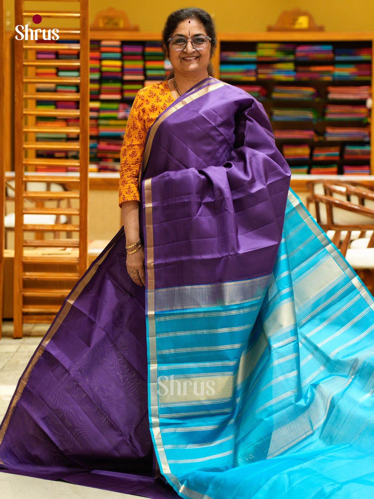 Kanchipuram silk Saree - EFS12308 - Shop on Shrus.com