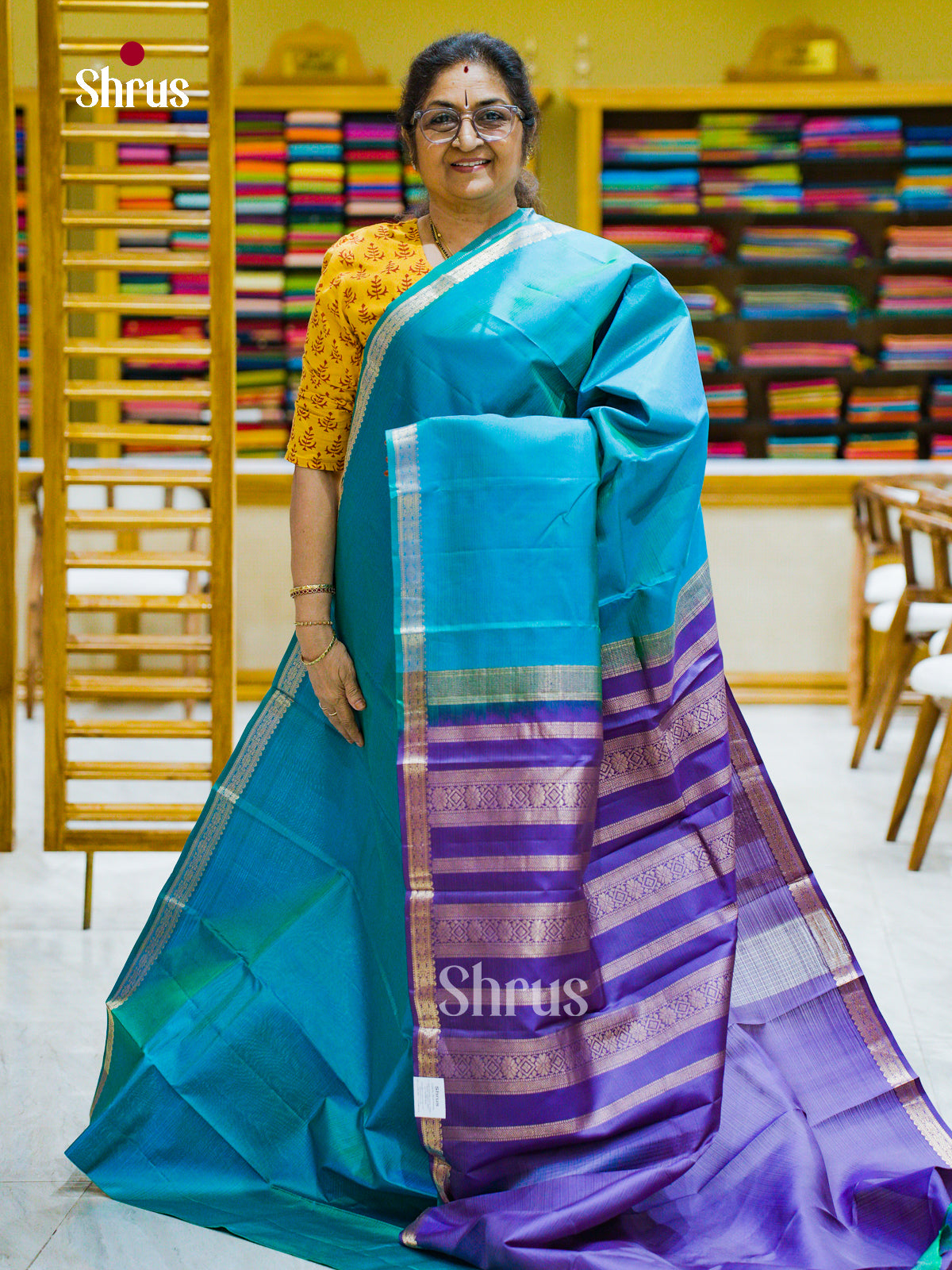 Kanchipuram silk Saree - EFS12315 - Shop on Shrus.com