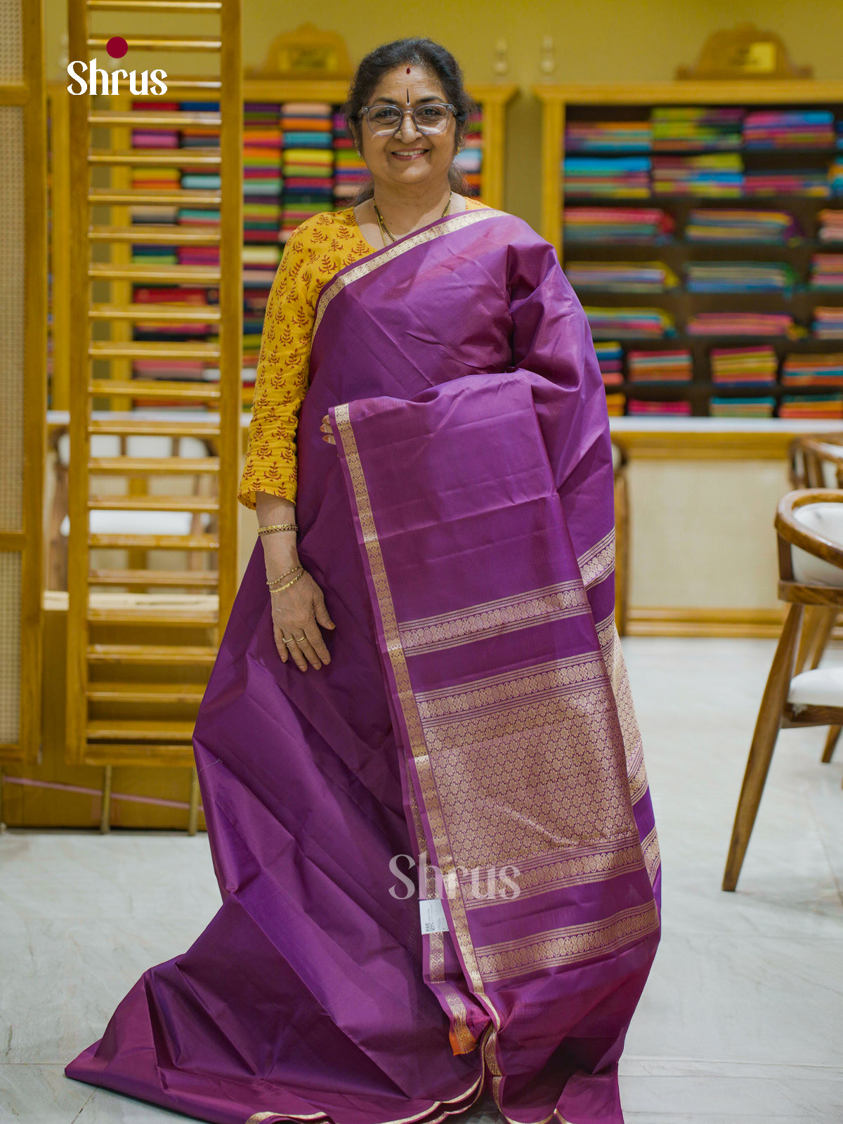 Kanchipuram silk Saree - EFS12322 - Shop on Shrus.com