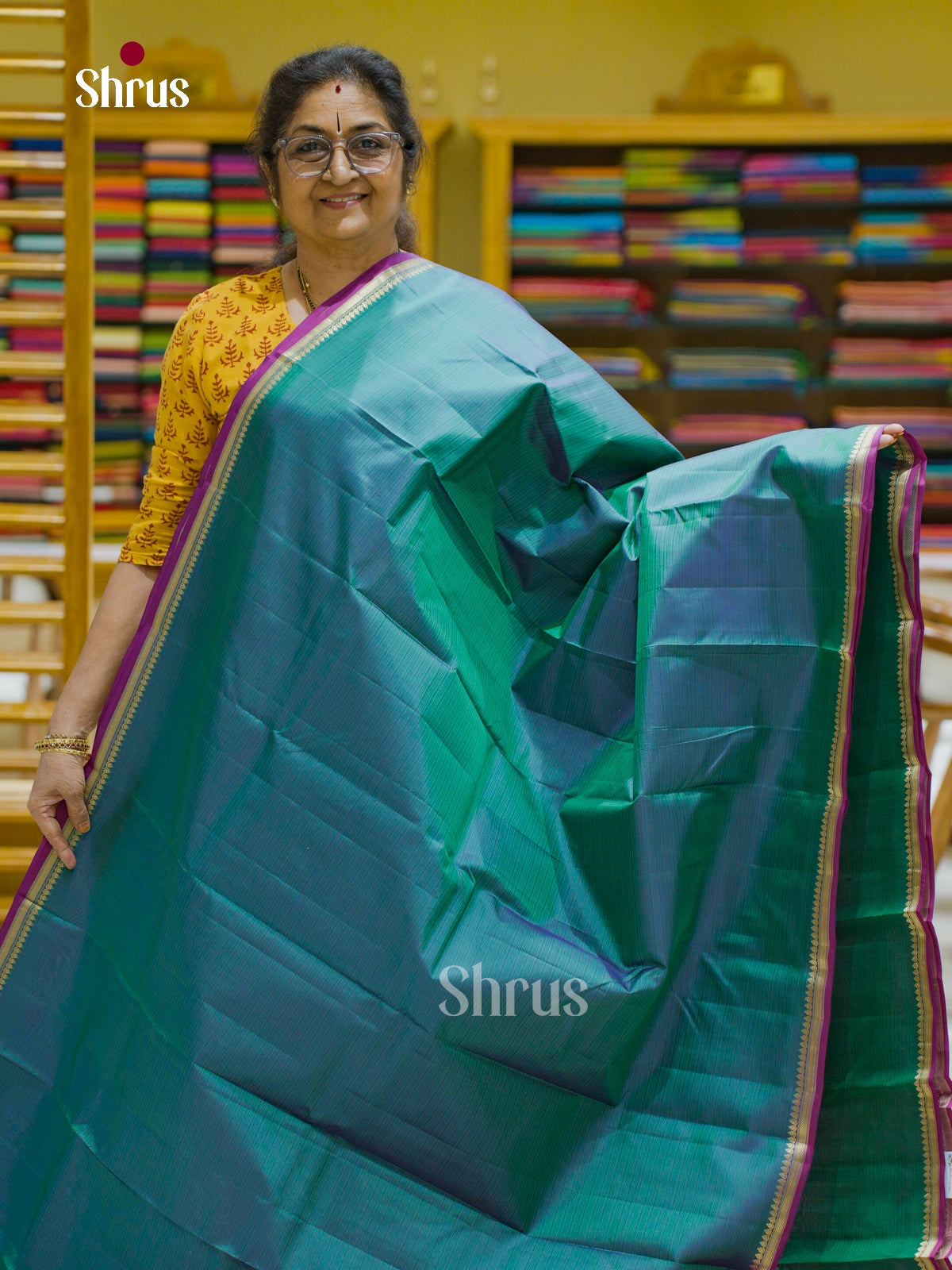Kanchipuram silk Saree - EFS12327 - Shop on Shrus.com