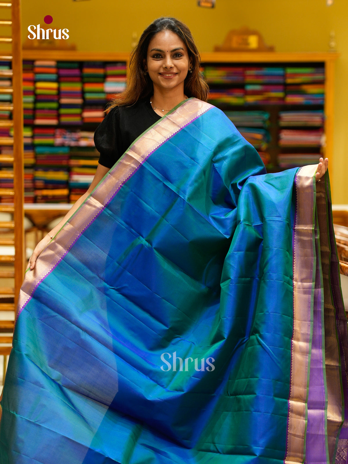 Kanchipuram silk Saree - EFS12329 - Shop on Shrus.com