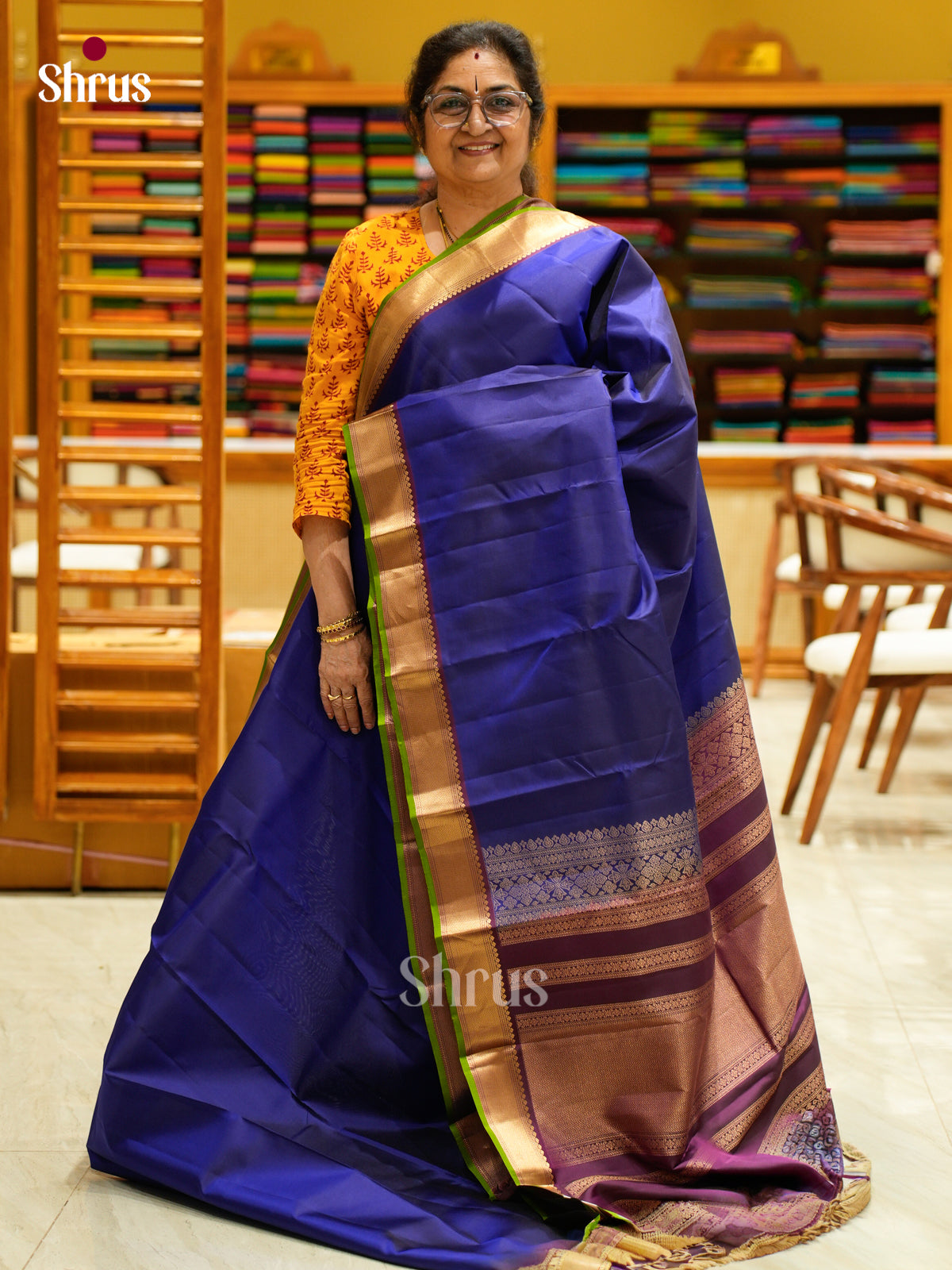 Kanchipuram silk Saree - EFS12332 - Shop on Shrus.com