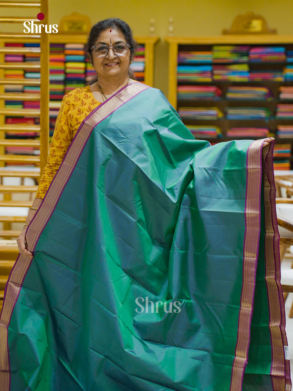 Kanchipuram silk Saree - EFS12333 - Shop on Shrus.com