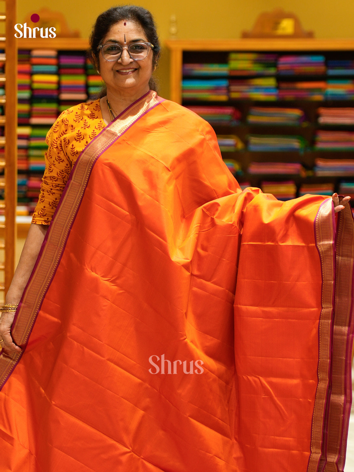 Kanchipuram silk Saree - EFS12336 - Shop on Shrus.com