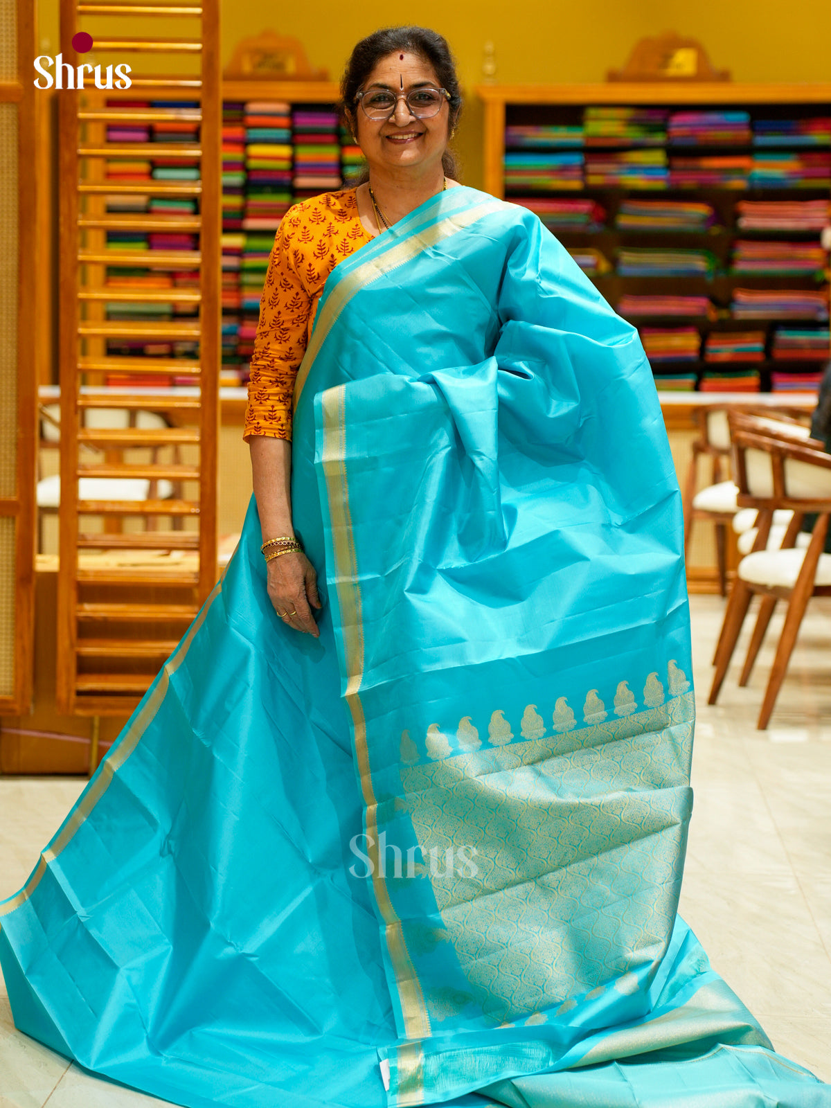 Kanchipuram silk Saree - EFS12344 - Shop on Shrus.com