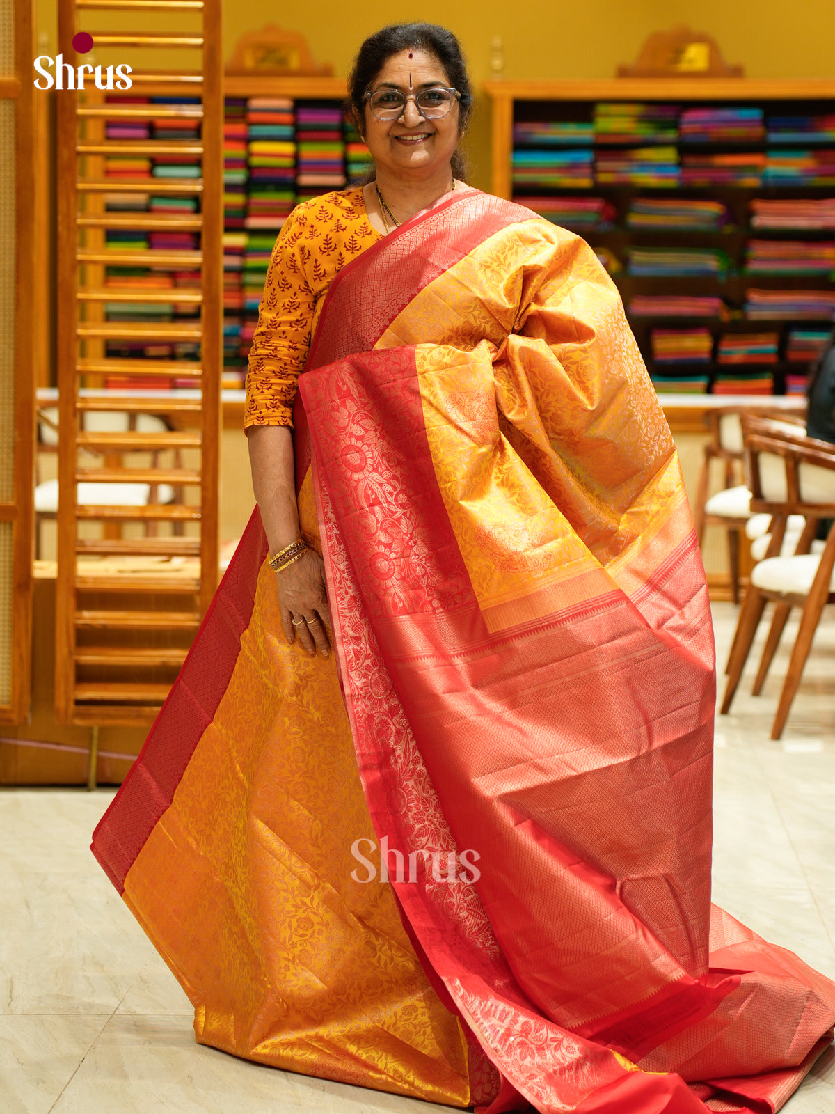 Kanchipuram silk Saree - EFS12360 - Shop on Shrus.com