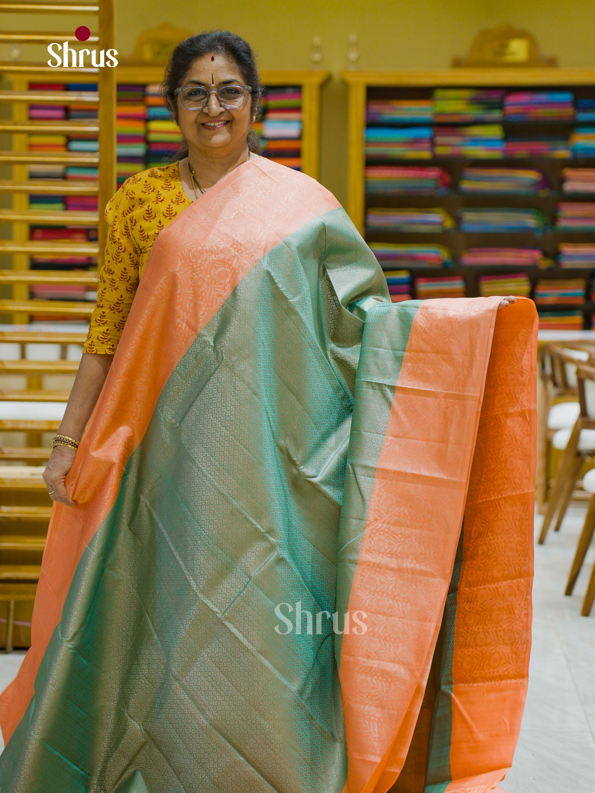 Kanchipuram silk Saree - EFS12365 - Shop on Shrus.com