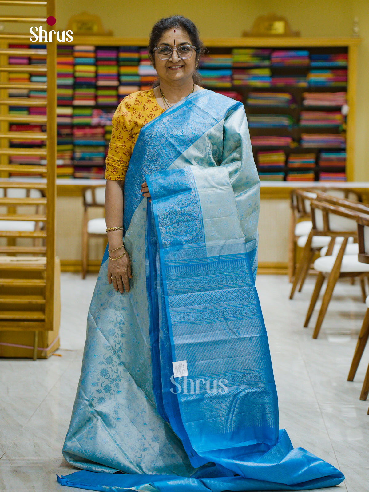 Kanchipuram silk Saree - EFS12381 - Shop on Shrus.com