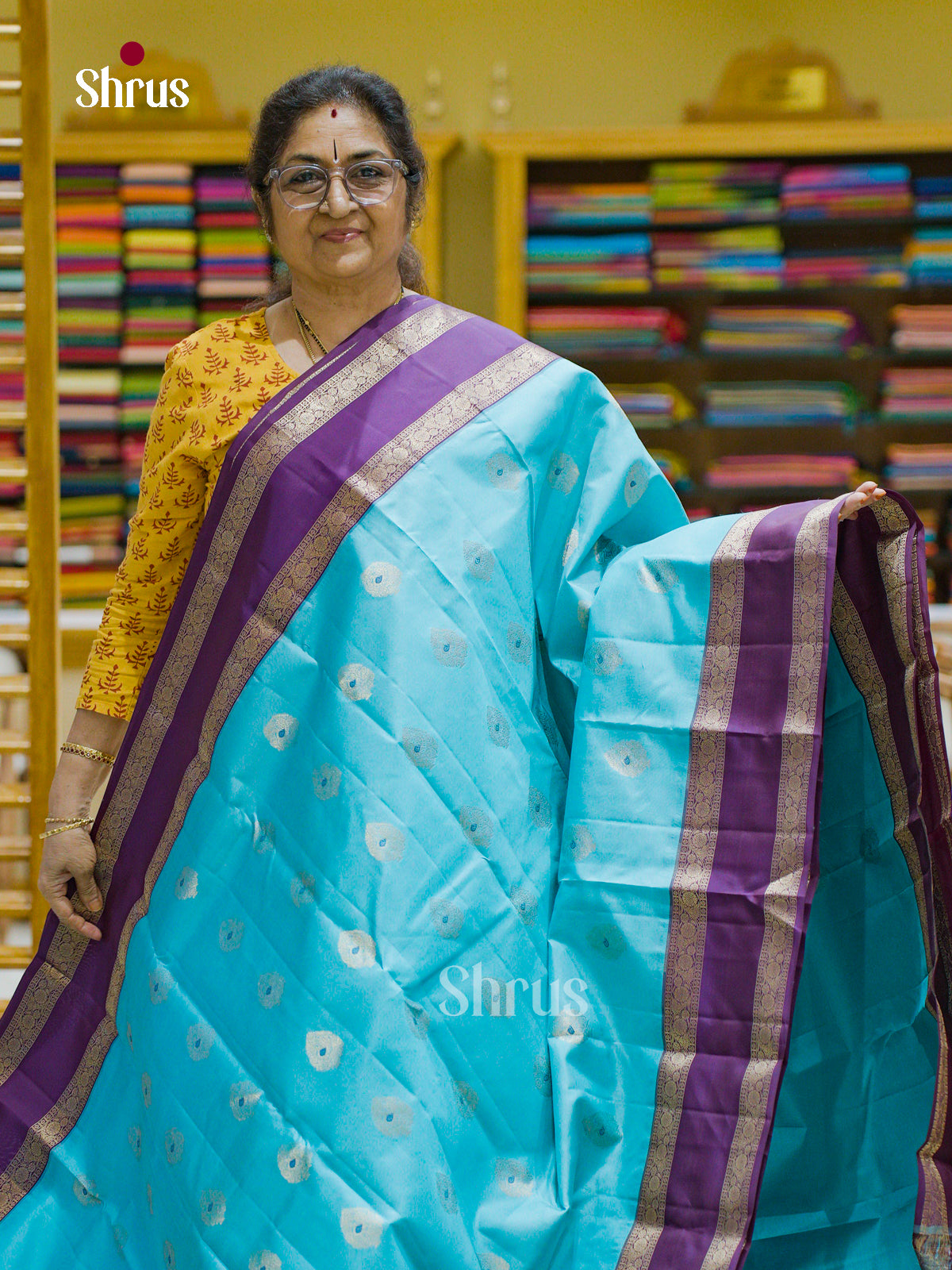 Kanchipuram silk Saree - EFS12398 - Shop on Shrus.com
