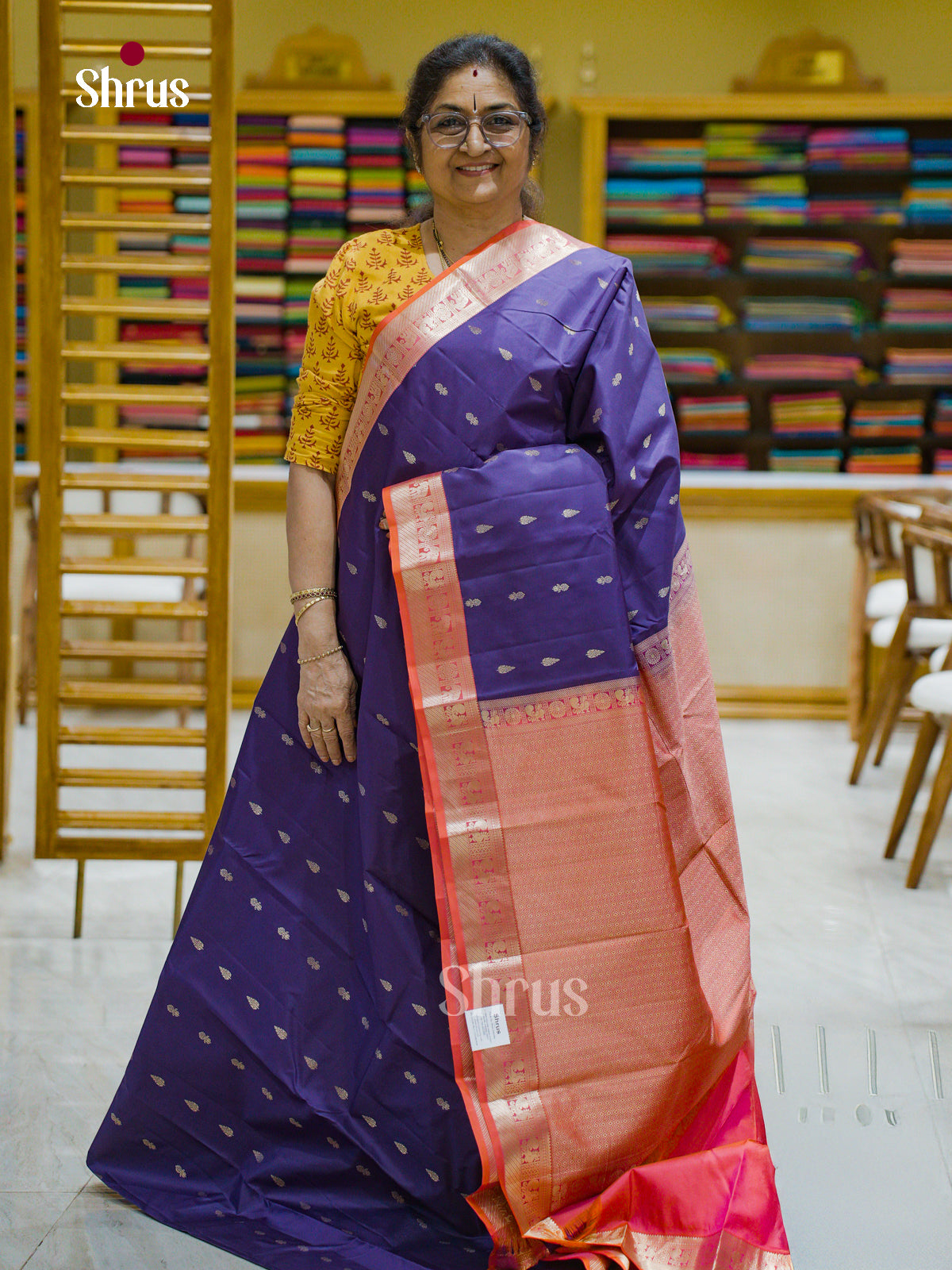 Kanchipuram silk Saree - EFS12403 - Shop on Shrus.com