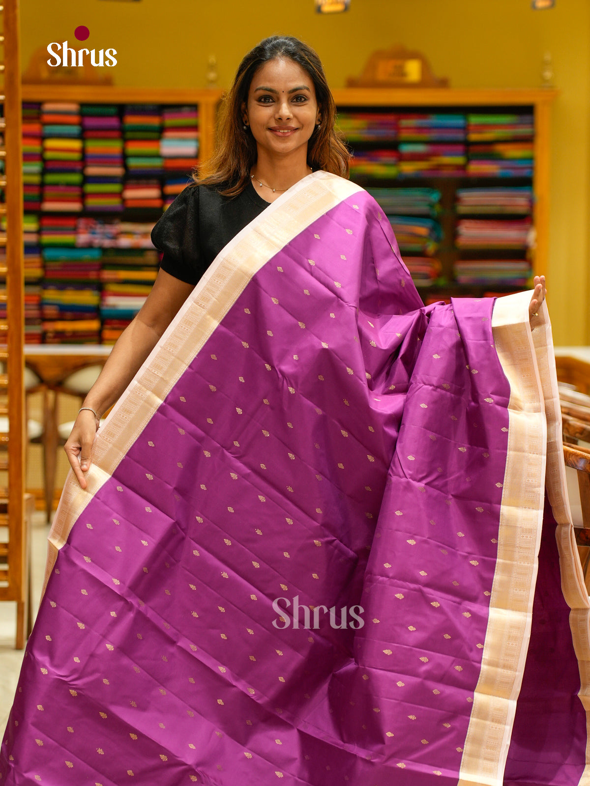 Kanchipuram silk Saree - EFS12406 - Shop on Shrus.com