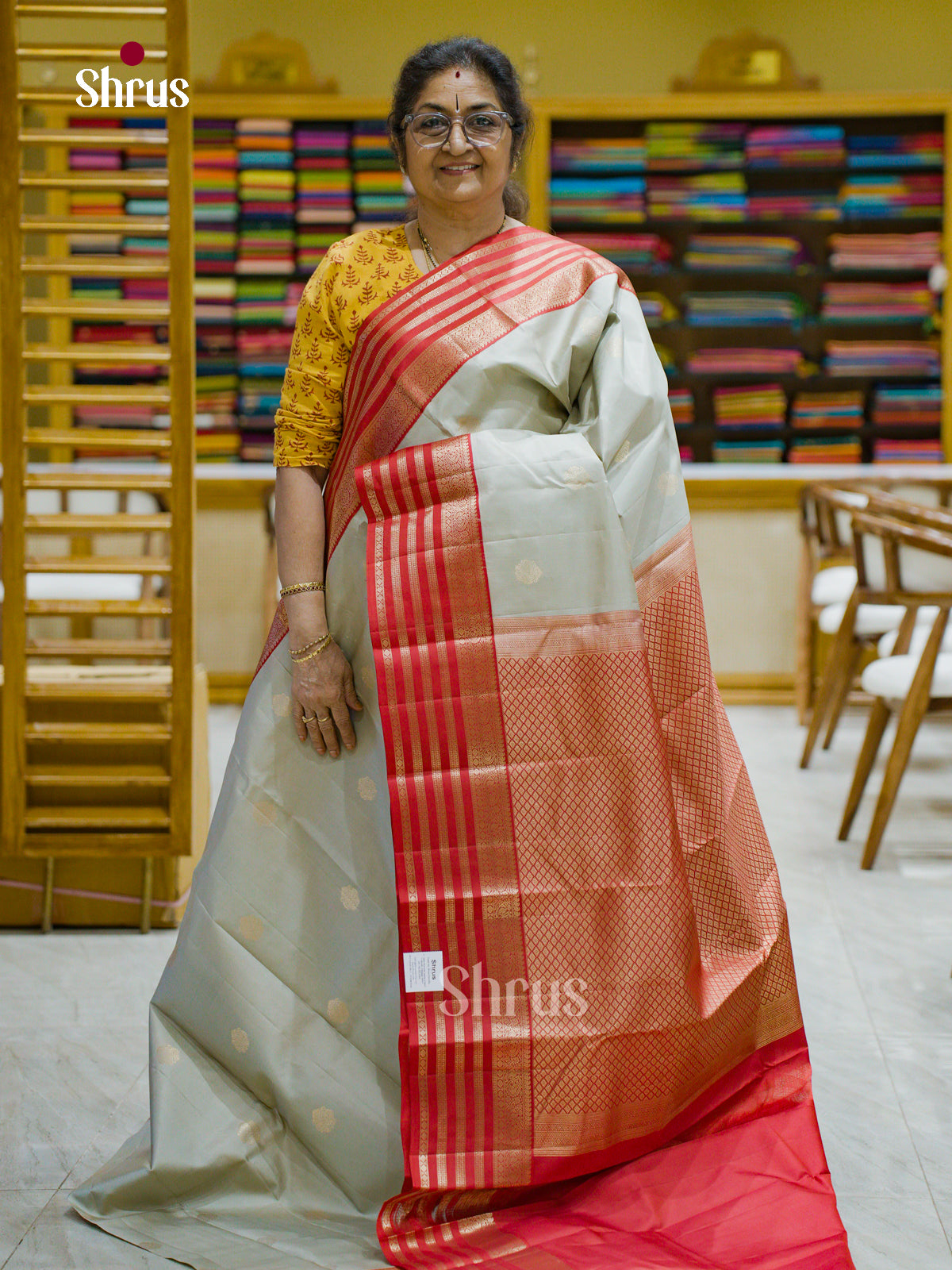 Kanchipuram silk Saree - EFS12432 - Shop on Shrus.com