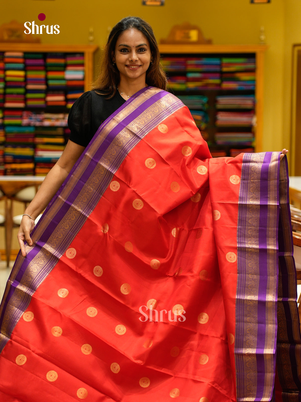 Kanchipuram silk Saree - EFS12434 - Shop on Shrus.com