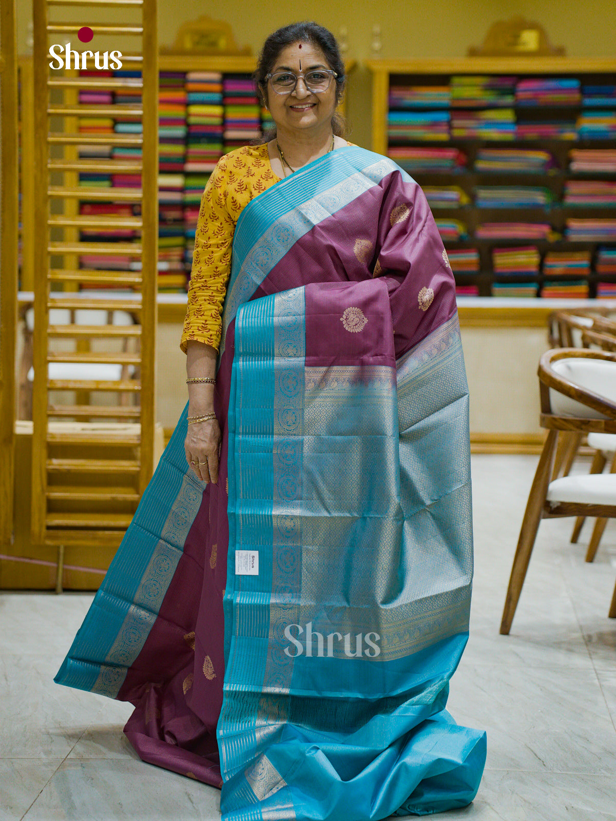 Kanchipuram silk Saree - EFS12441 - Shop on Shrus.com
