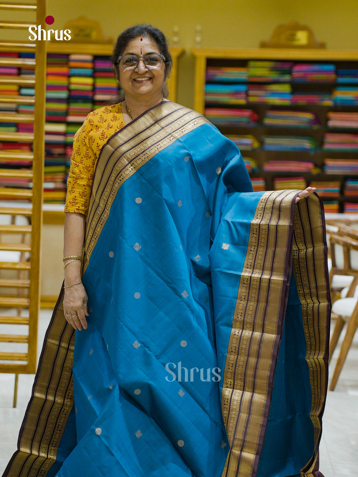 Kanchipuram silk Saree - EFS12448 - Shop on Shrus.com
