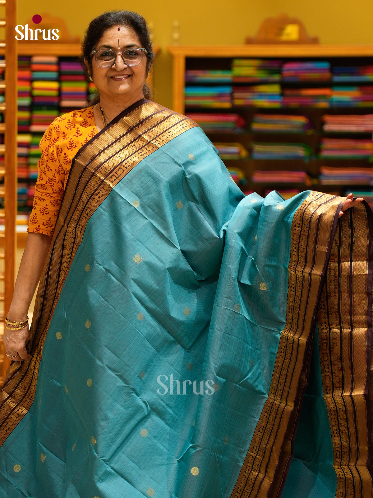 Kanchipuram silk Saree - EFS12449 - Shop on Shrus.com