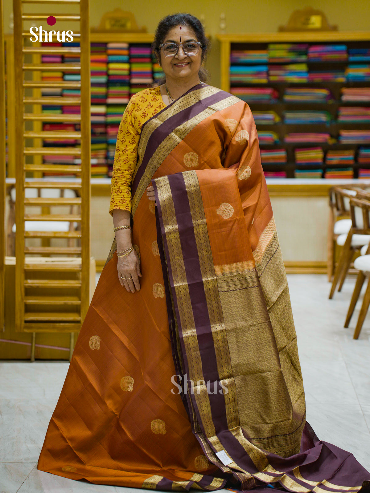 Kanchipuram silk Saree - EFS12451 - Shop on Shrus.com