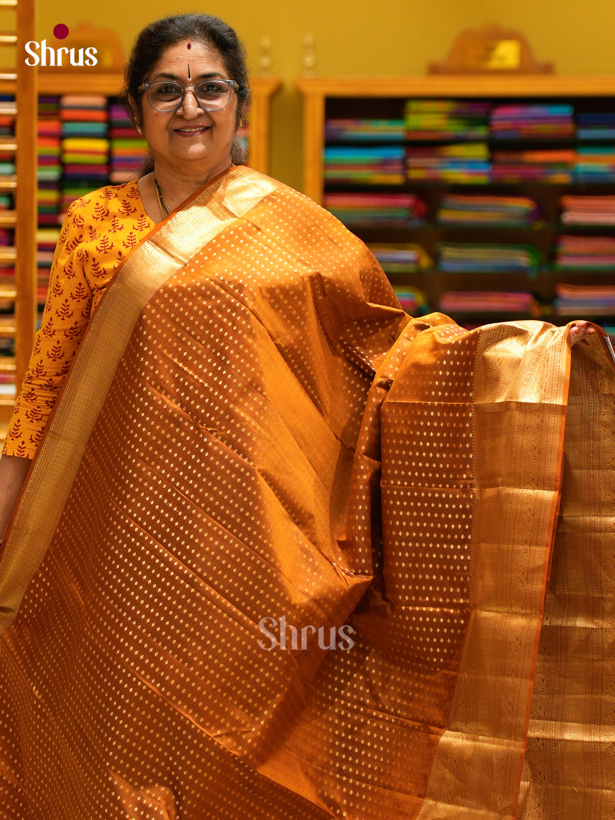 Kanchipuram silk Saree - EFS12453 - Shop on Shrus.com