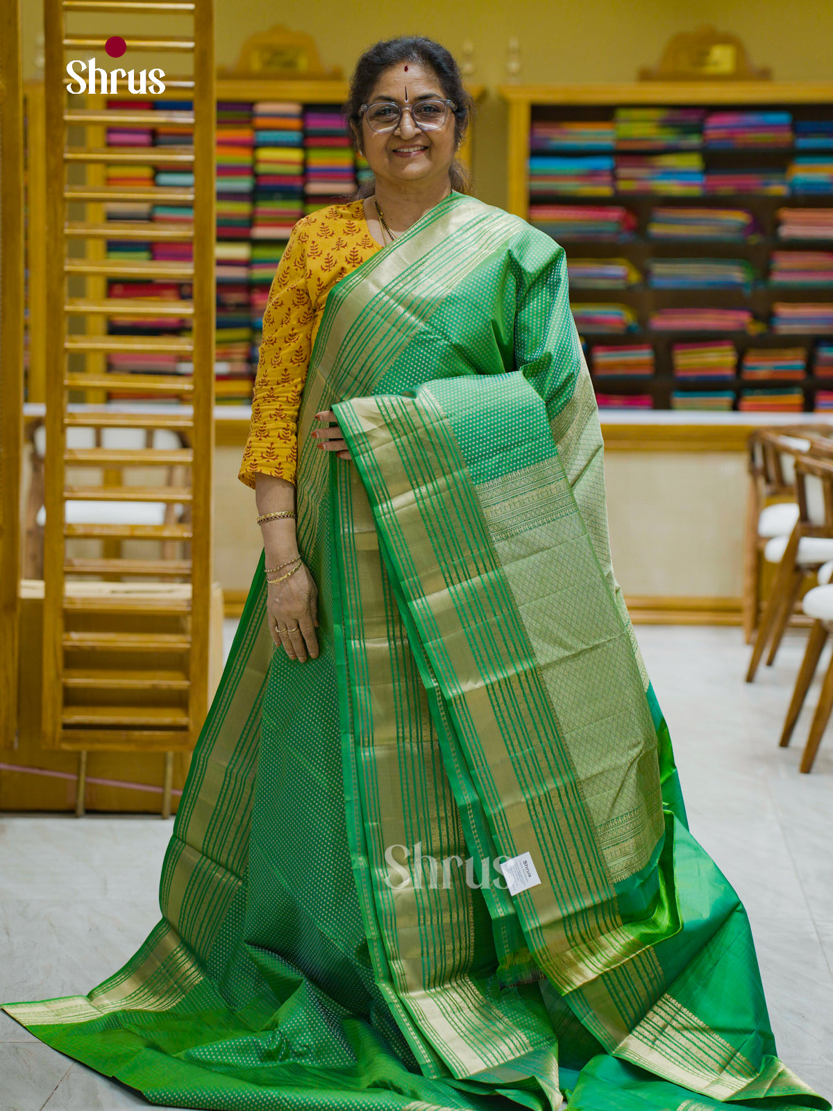 Kanchipuram silk Saree - EFS12456 - Shop on Shrus.com