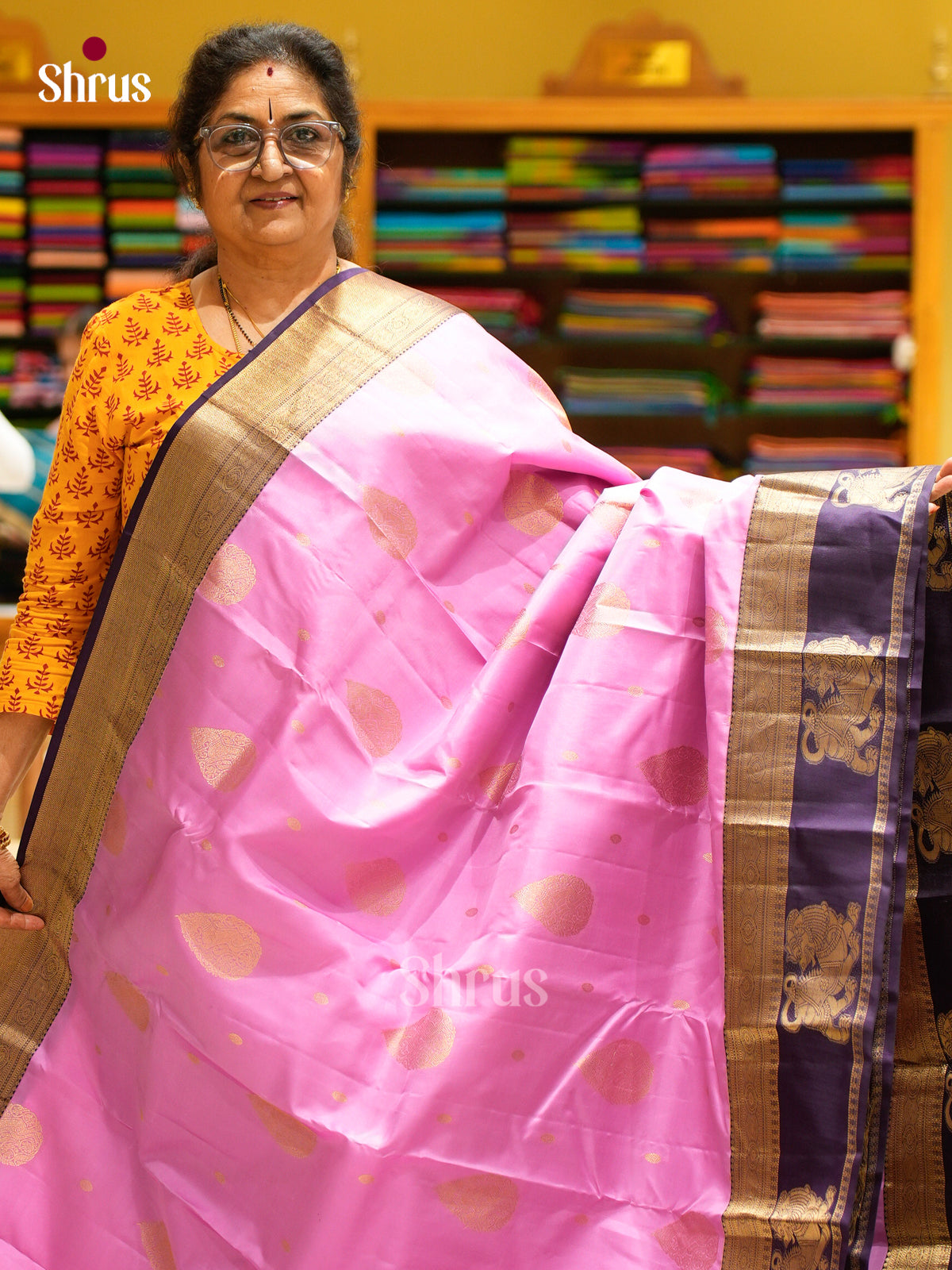 Kanchipuram silk Saree - EFS12494 - Shop on Shrus.com