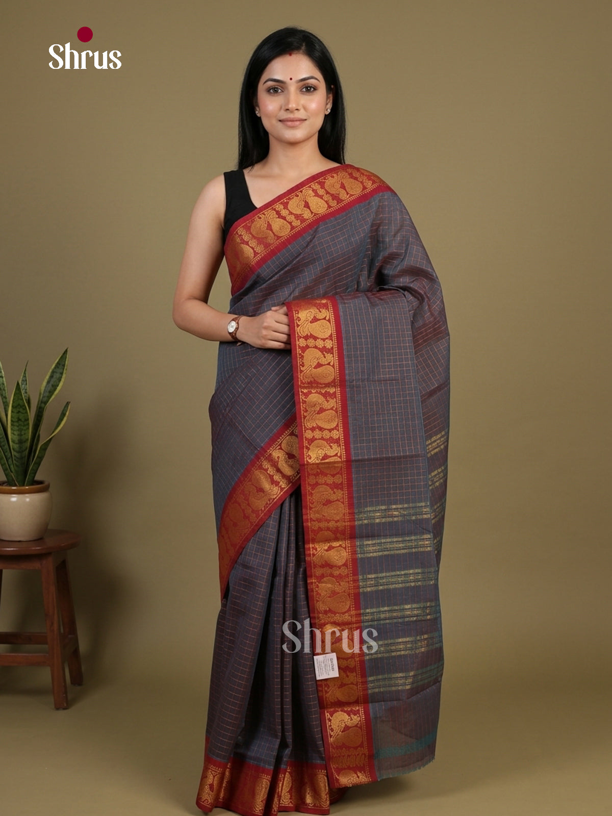 Sungudi Cotton Saree - EFS15012