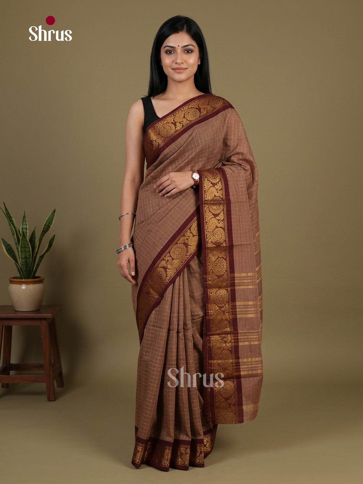Sungudi Cotton Saree - EFS15016 - Shop on Shrus.com