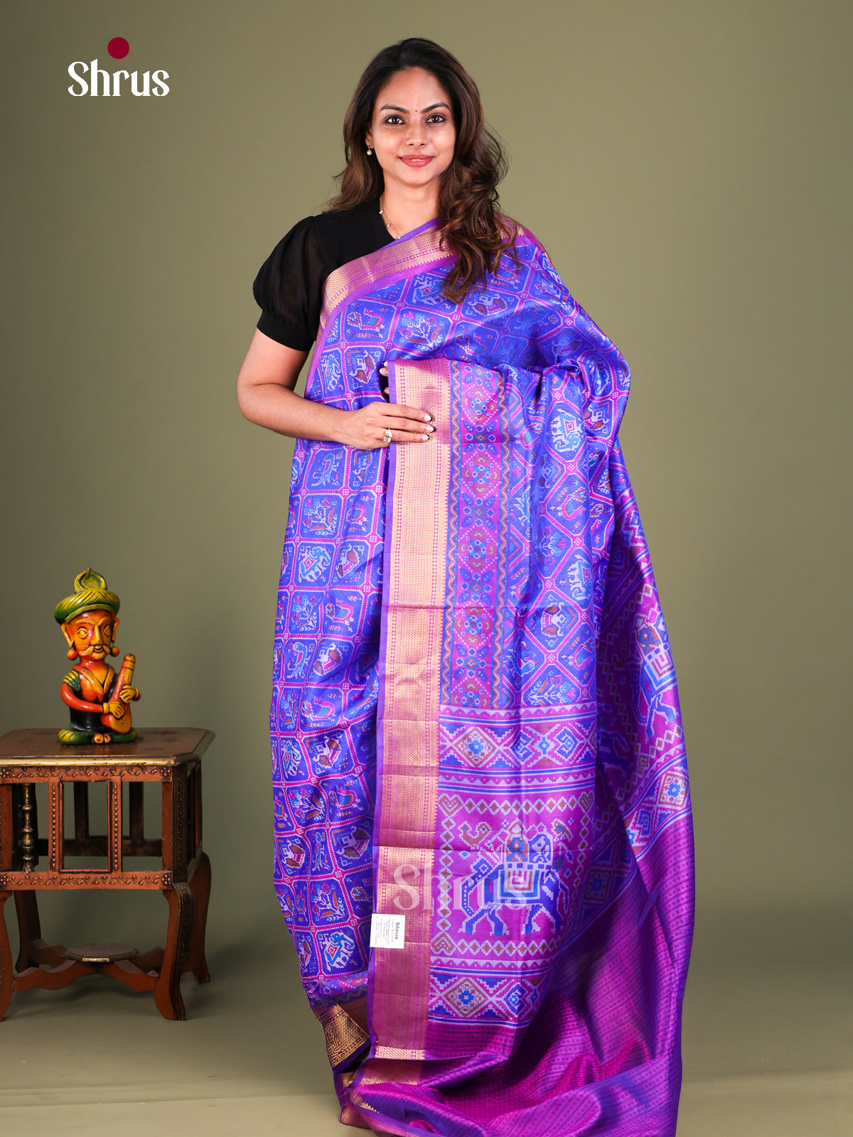 Semi Patola Saree - EFS15028 - Shop on Shrus.com