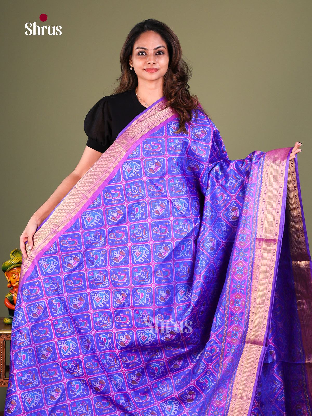 Semi Patola Saree - EFS15028 - Shop on Shrus.com