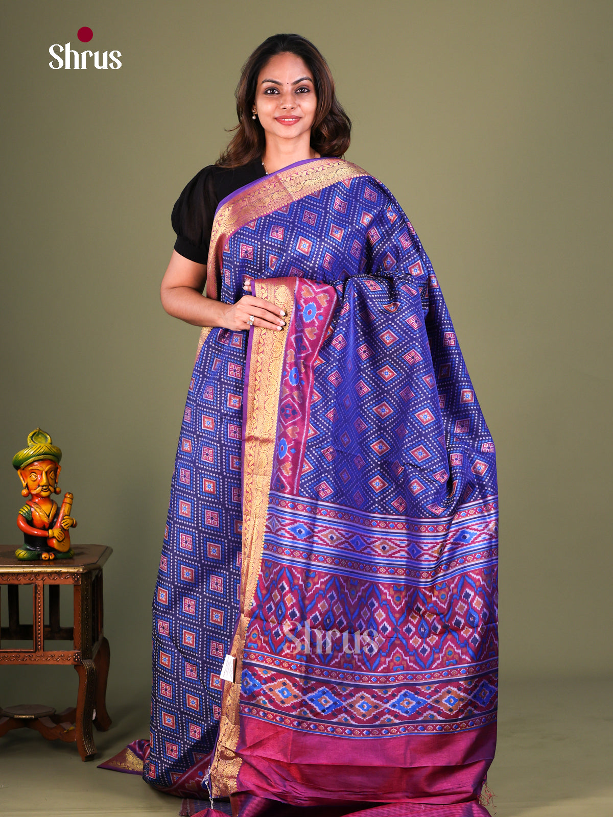 Semi Patola Saree - EFS15039 - Shop on Shrus.com