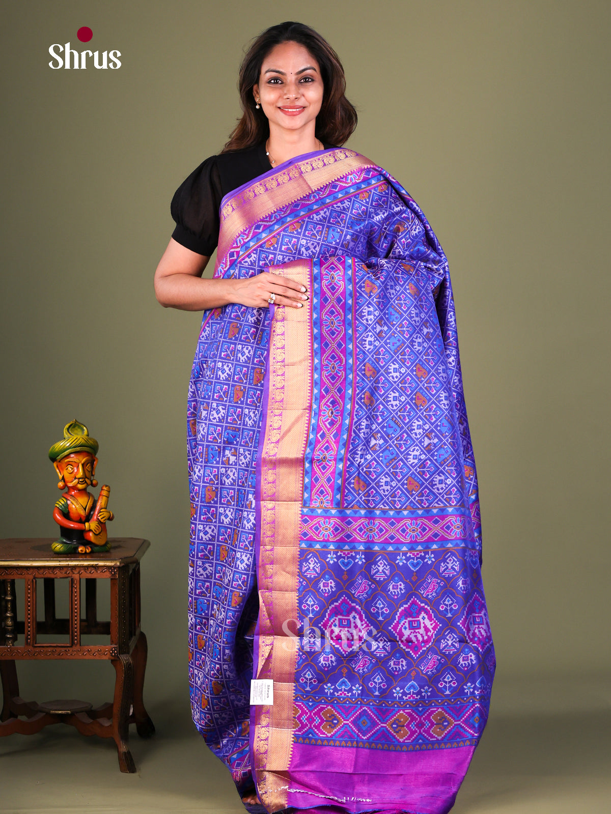 Semi Patola Saree - EFS15044 - Shop on Shrus.com