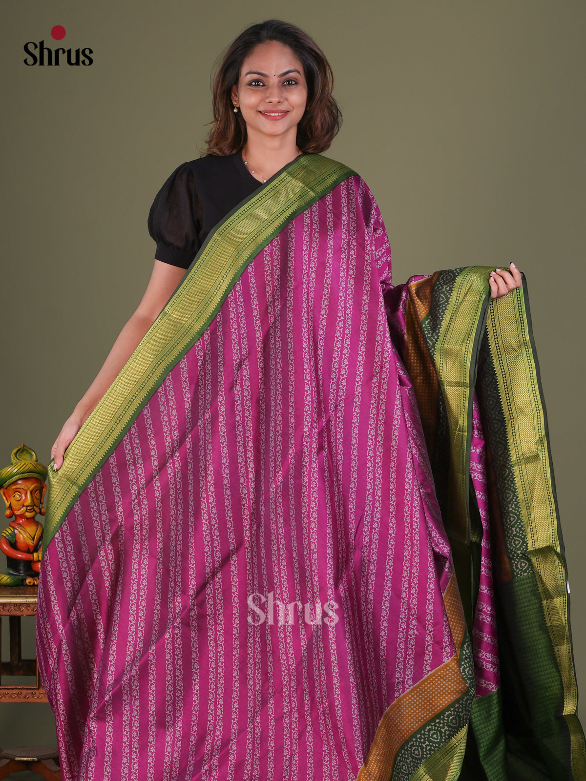 Semi Patola Saree - EFS15046 - Shop on Shrus.com