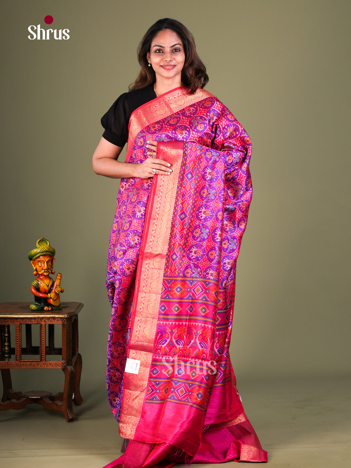 Semi Patola Saree - EFS15052 - Shop on Shrus.com