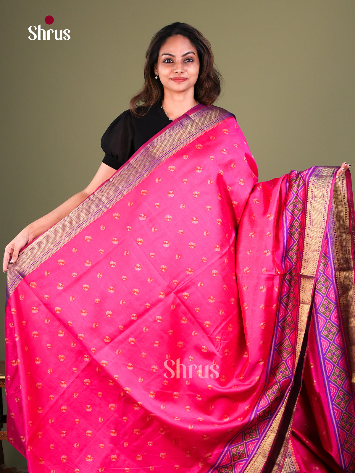 Semi Patola Saree - EFS15060 - Shop on Shrus.com