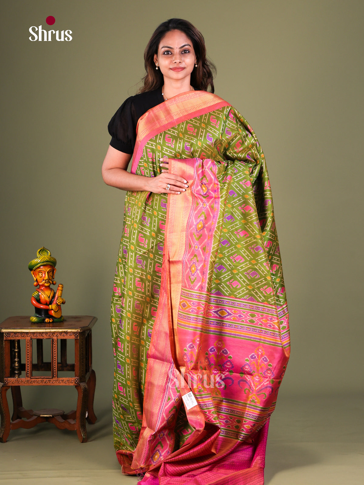 Semi Patola Saree - EFS15081 - Shop on Shrus.com