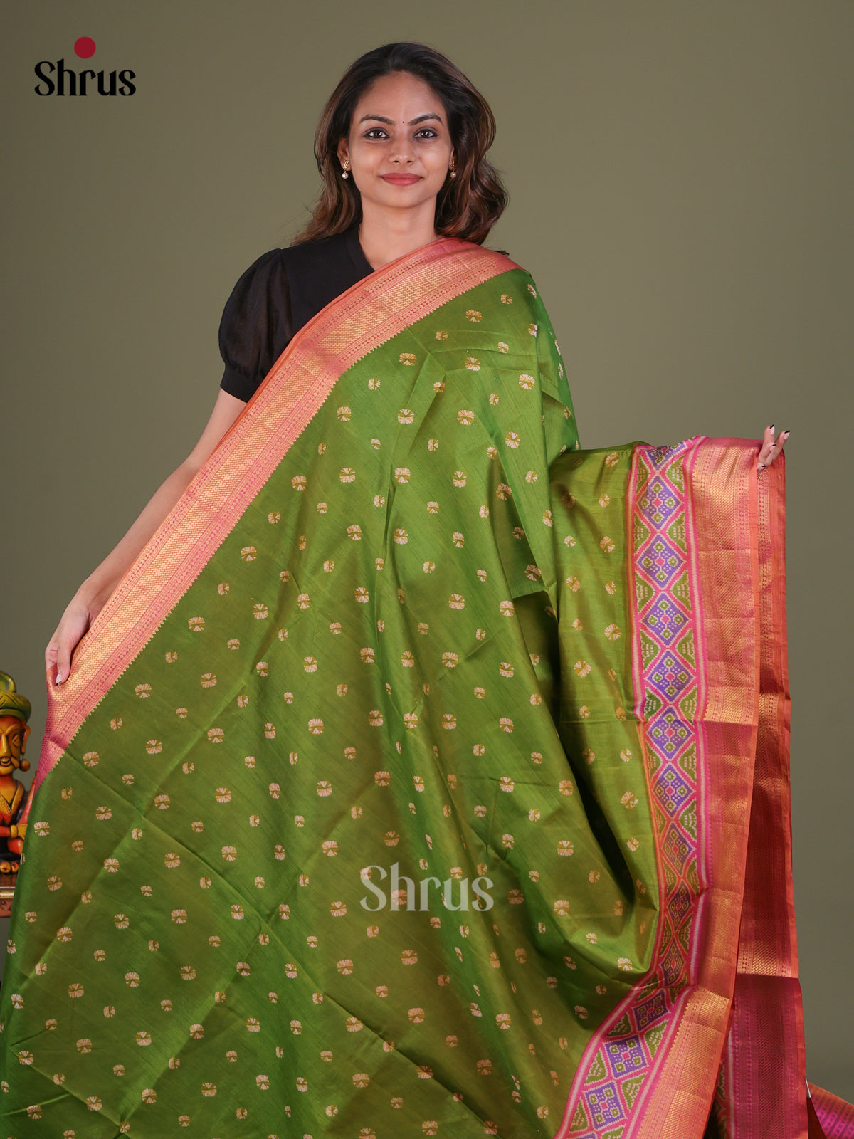 Semi Patola Saree - EFS15082 - Shop on Shrus.com