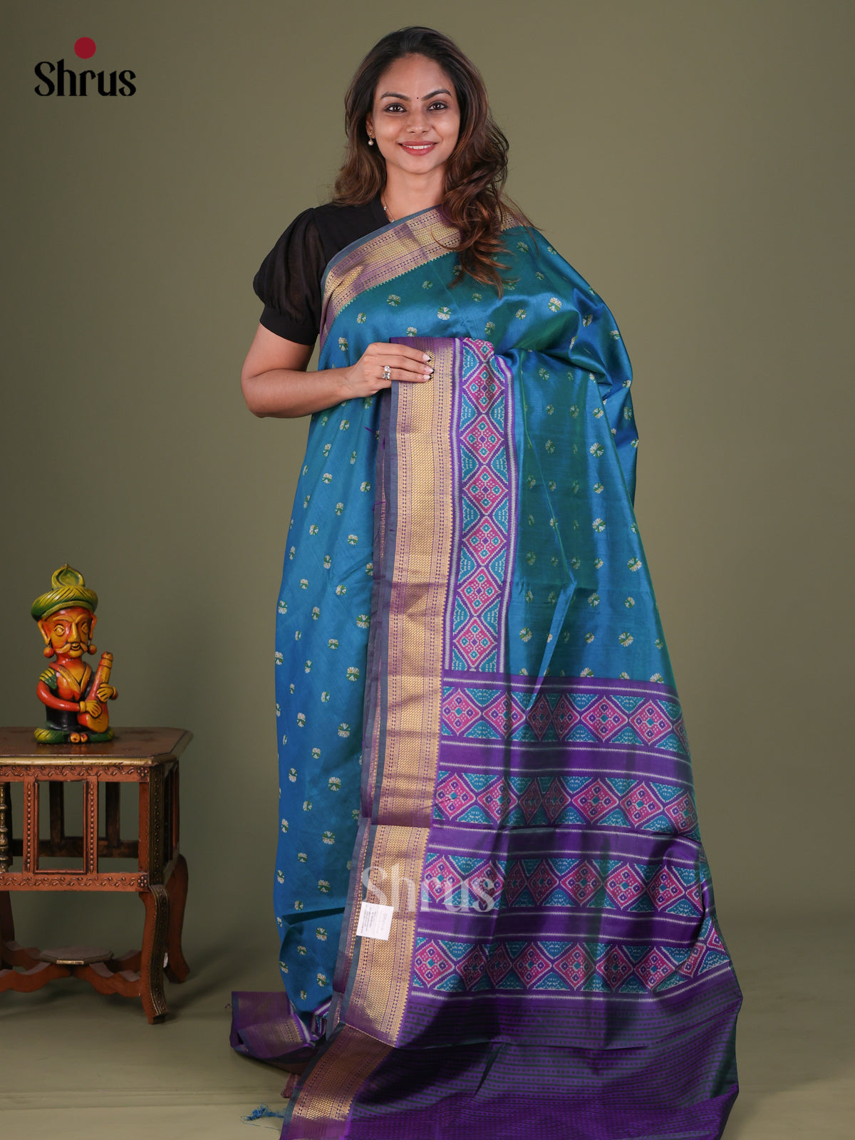 Semi Patola Saree - EFS15103 - Shop on Shrus.com