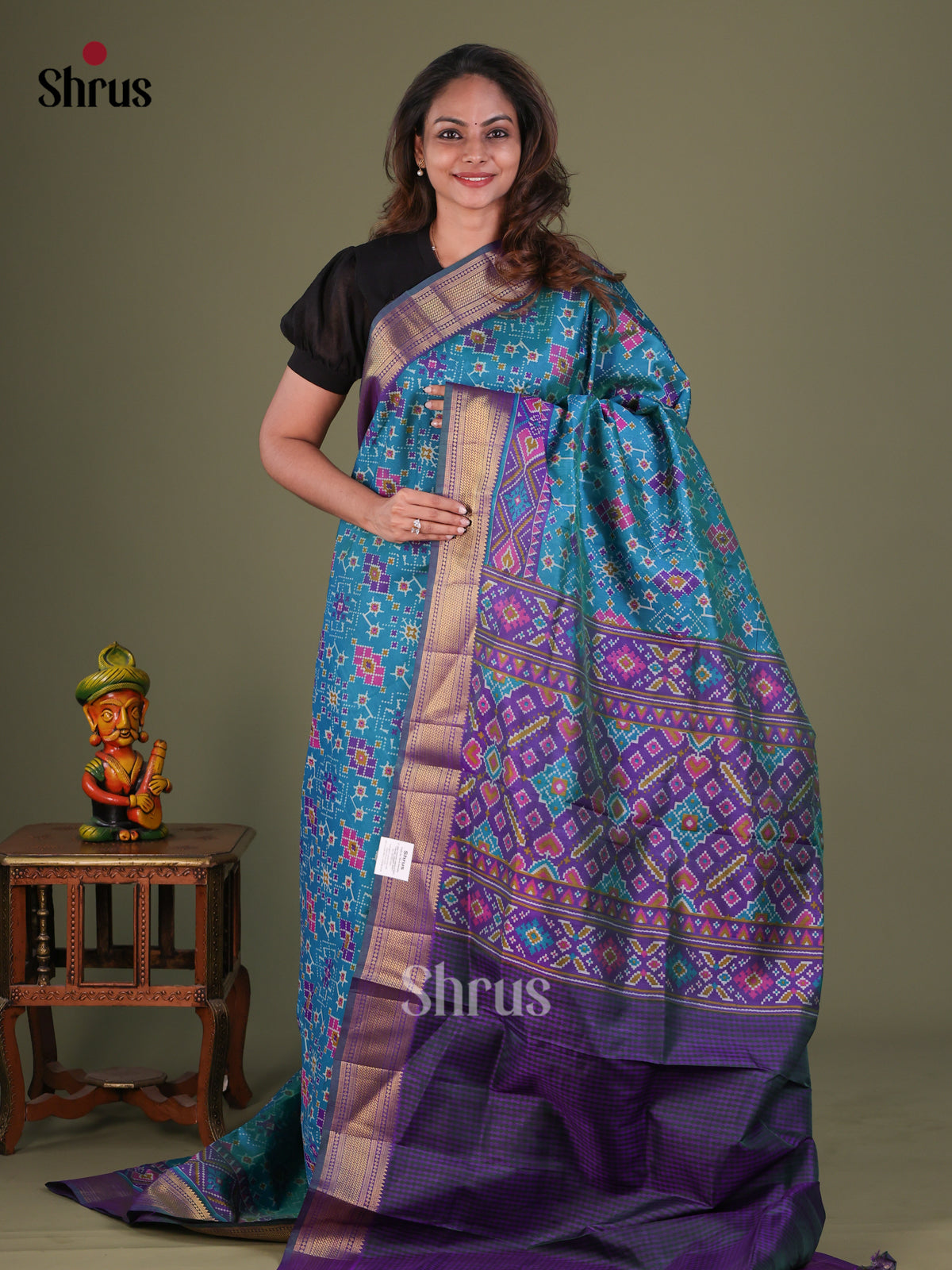 Semi Patola Saree - EFS15104 - Shop on Shrus.com