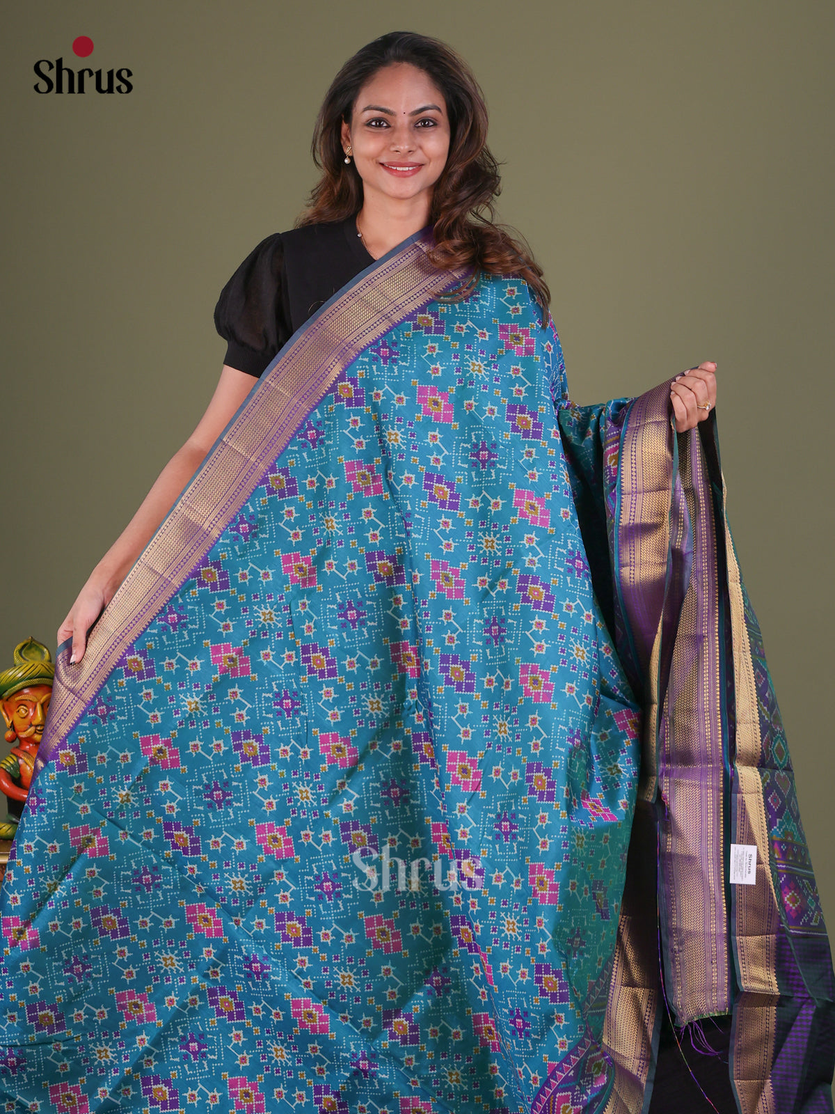 Semi Patola Saree - EFS15104 - Shop on Shrus.com