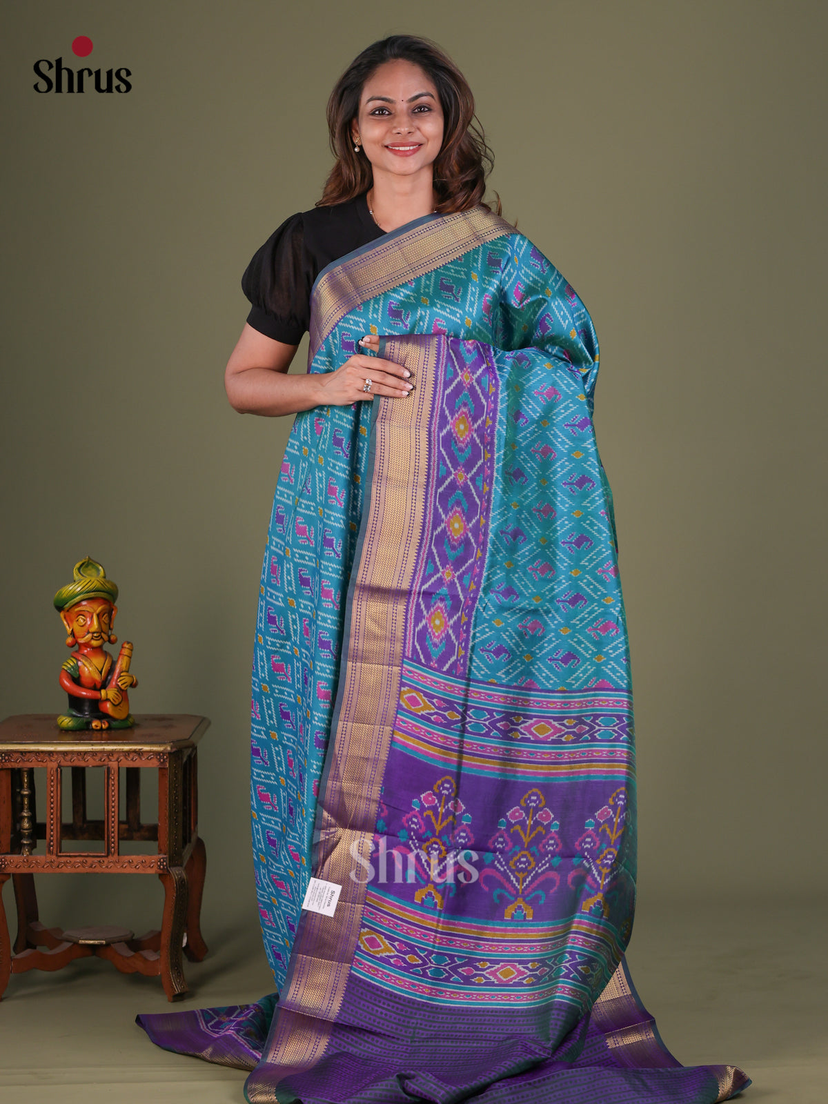 Semi Patola Saree - EFS15109 - Shop on Shrus.com