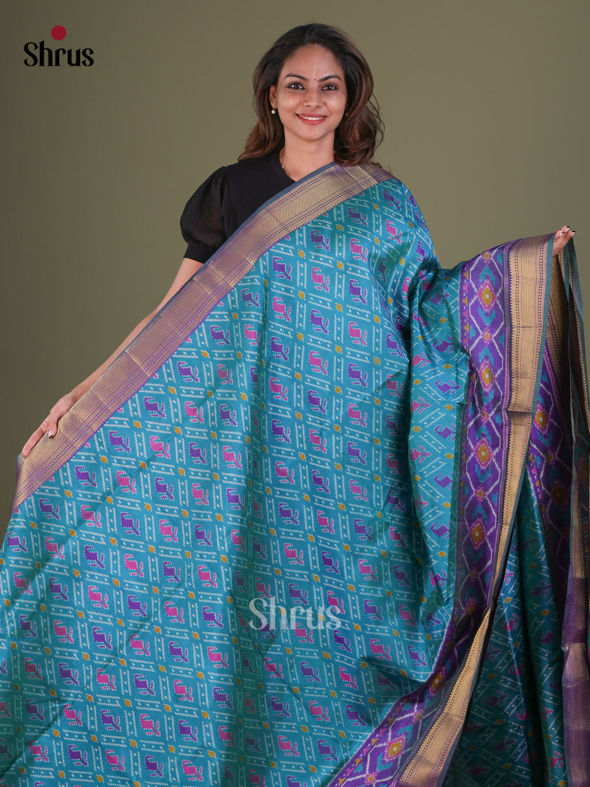 Semi Patola Saree - EFS15109 - Shop on Shrus.com