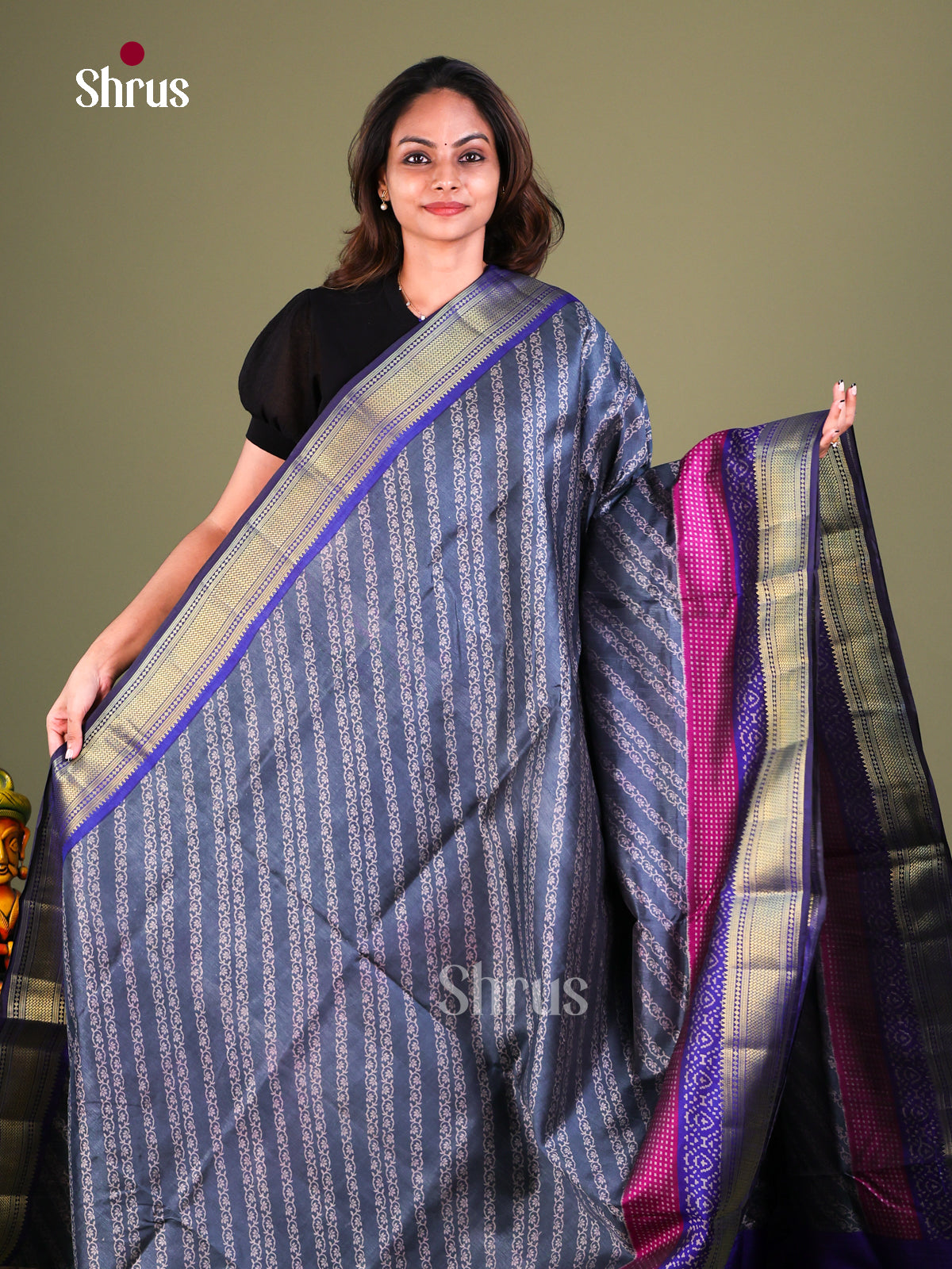 Semi Patola Saree - EFS15118 - Shop on Shrus.com