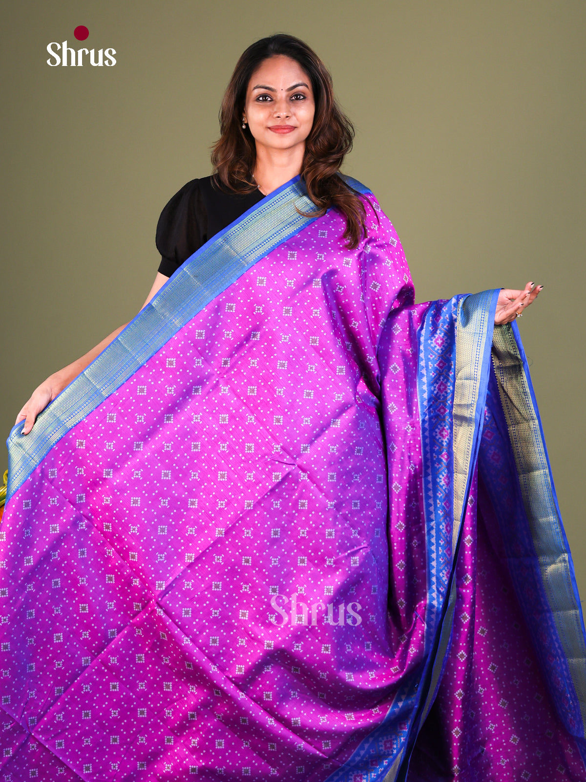 Semi Patola Saree - EFS15120 - Shop on Shrus.com