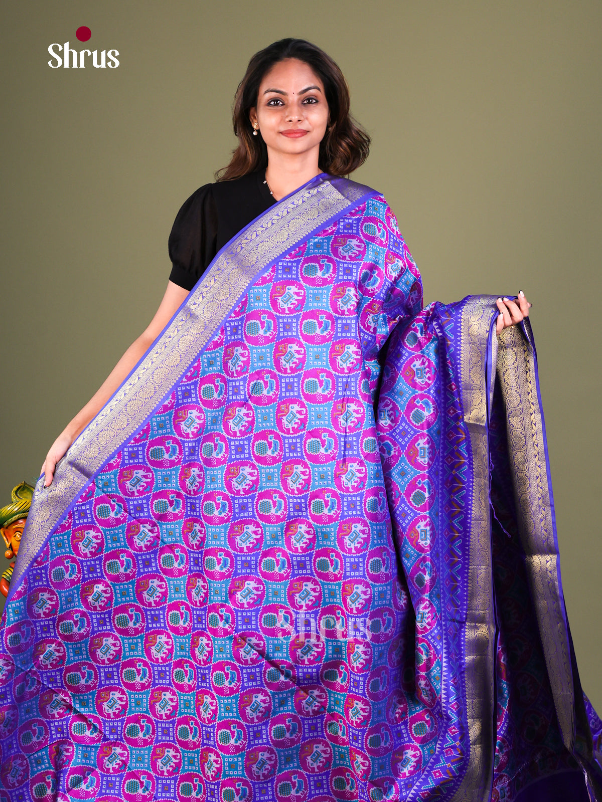 Semi Patola Saree - EFS15126 - Shop on Shrus.com