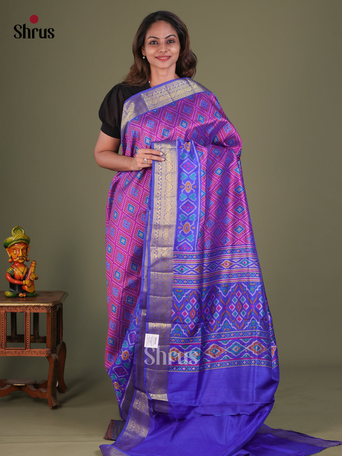 Semi Patola Saree - EFS15127 - Shop on Shrus.com