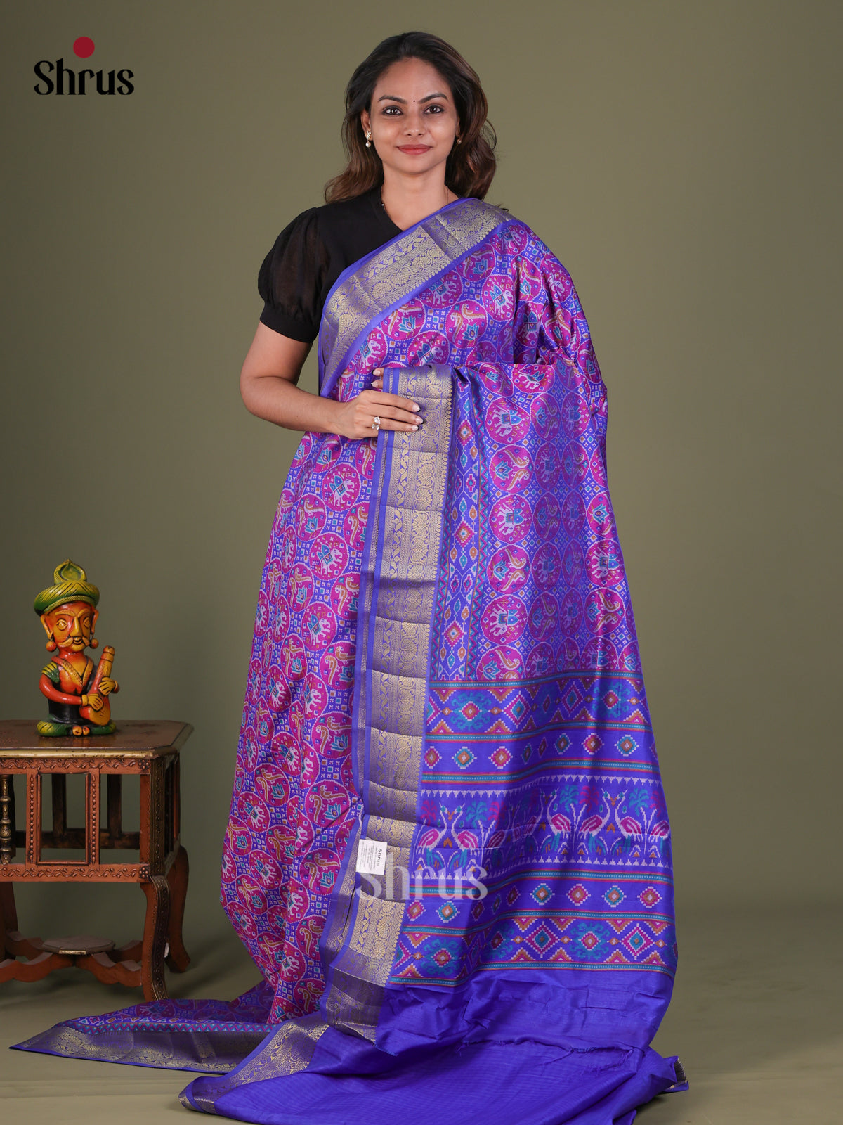 Semi Patola Saree - EFS15130 - Shop on Shrus.com