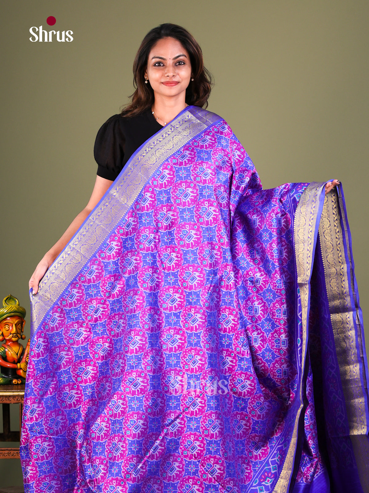 Semi Patola Saree - EFS15131 - Shop on Shrus.com