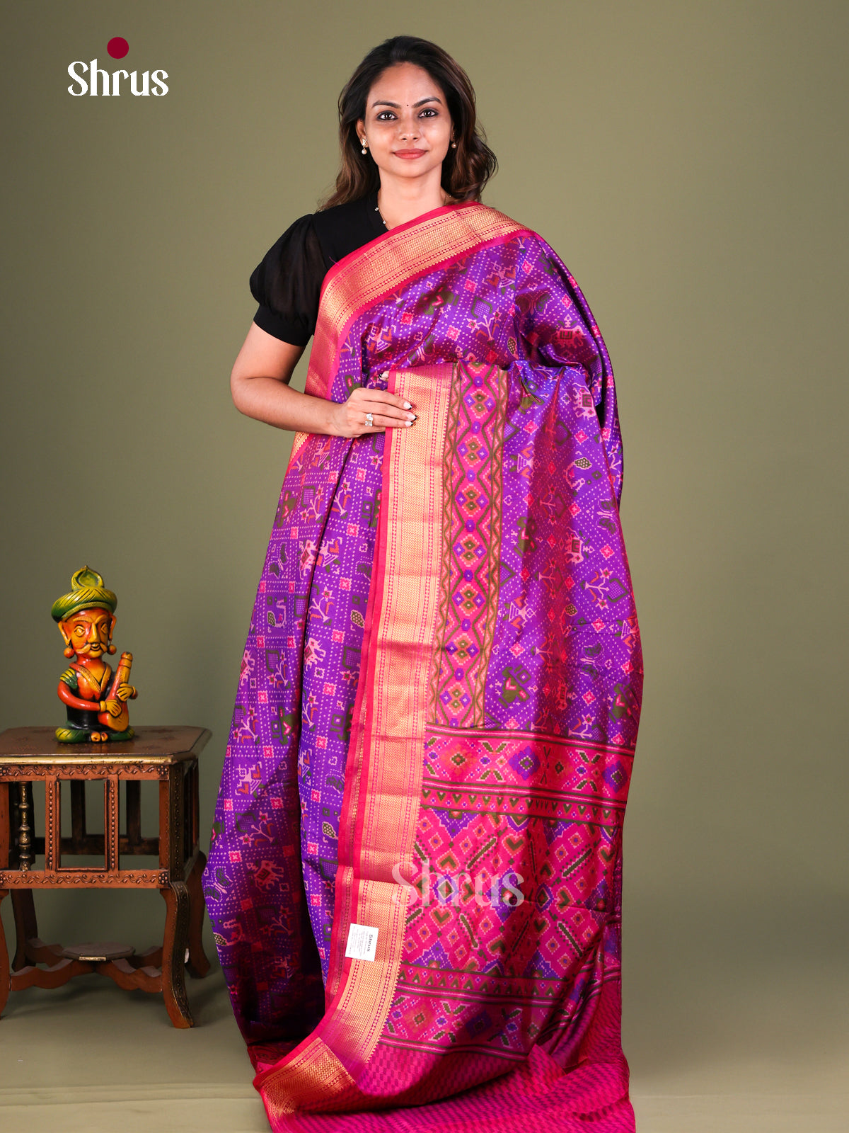 Semi Patola Saree - EFS15134 - Shop on Shrus.com