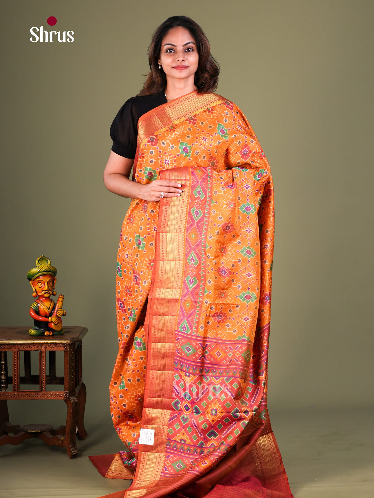 Semi Patola Saree - EFS15140 - Shop on Shrus.com