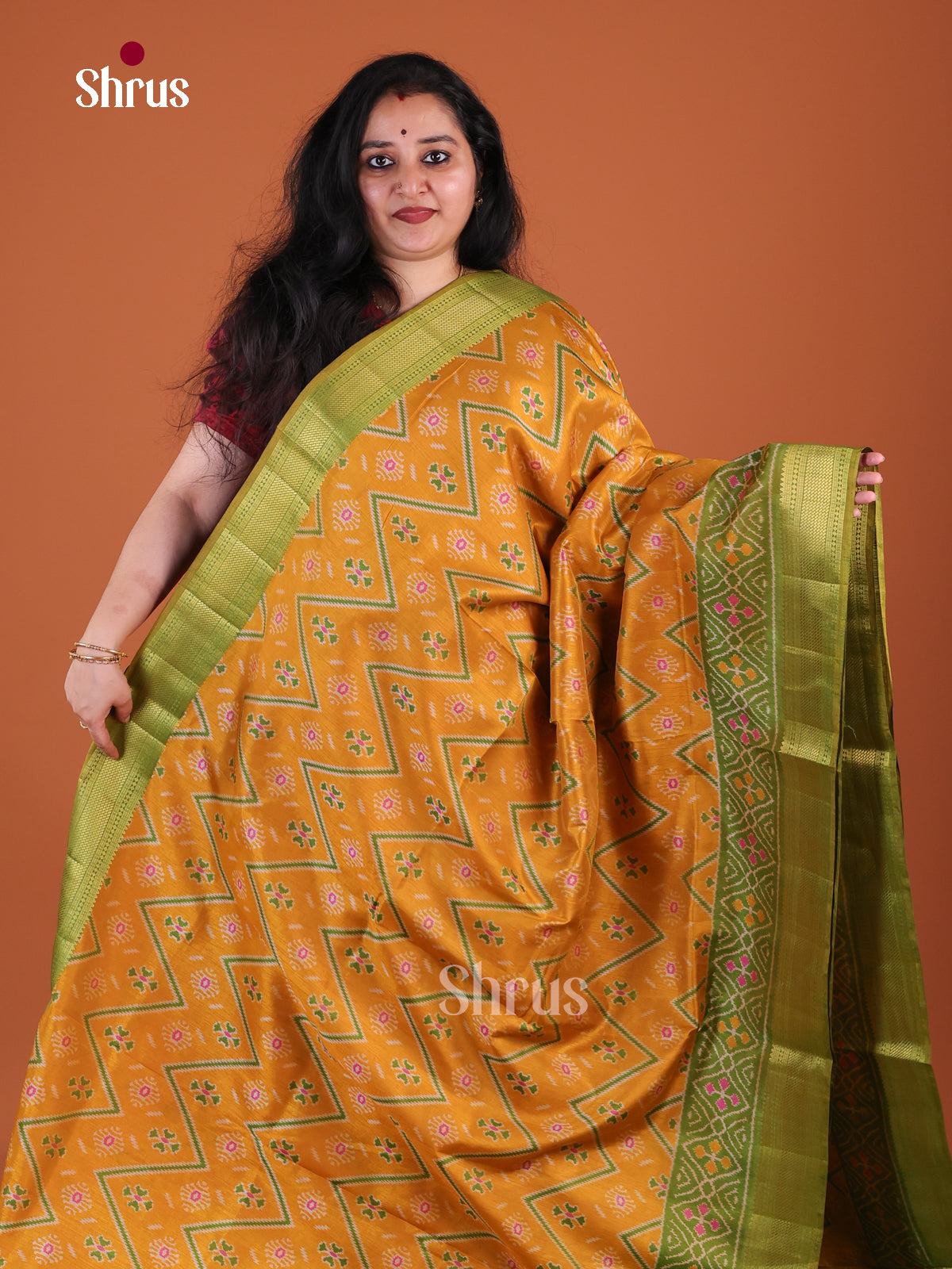 Semi Patola Saree - EFS15145 - Shop on Shrus.com