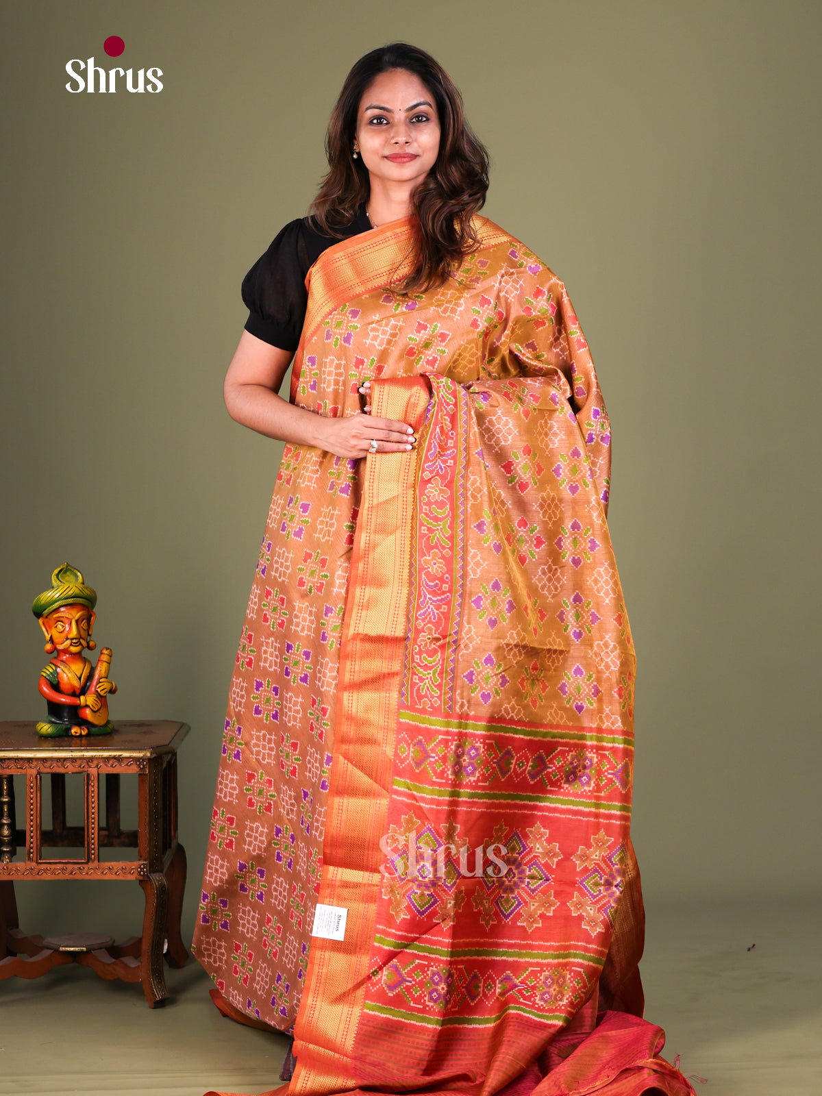Semi Patola Saree - EFS15149 - Shop on Shrus.com
